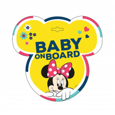 DISNEY BABY Baby on board sign MINNIE 9613