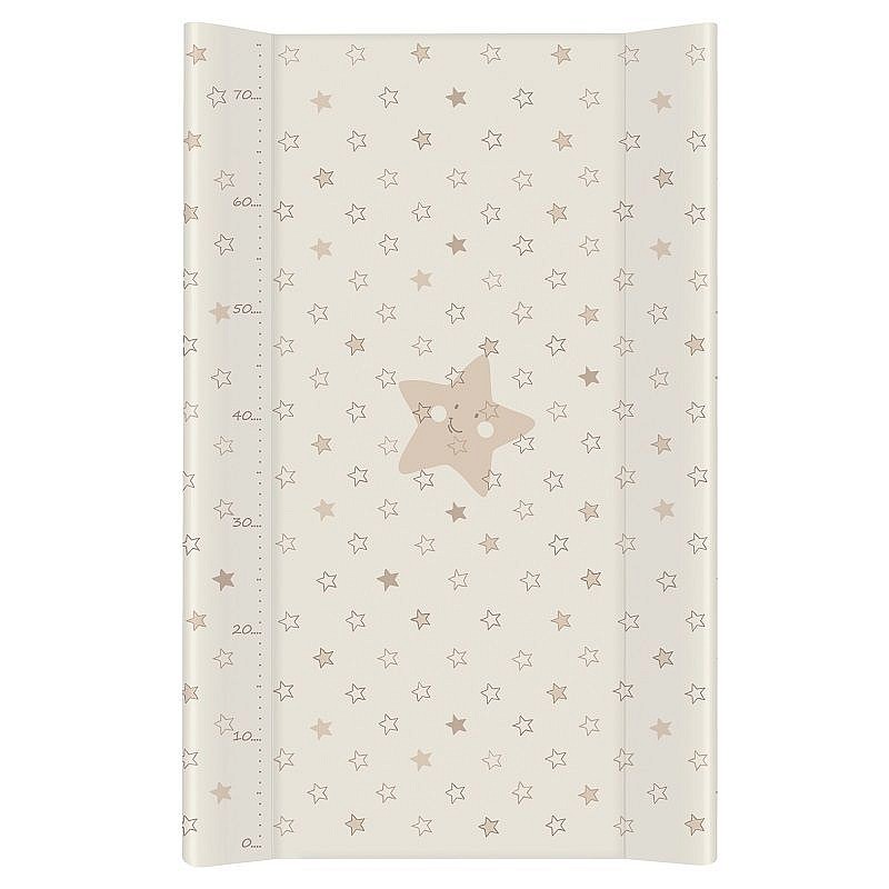 CEBABABY Changing mats with a solid foundation 50x80sm STARS BEIGE W-210-066-111