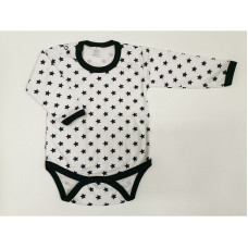 ZUZIA body 80 size,JEŽ 1715/80 white/dark blue stars