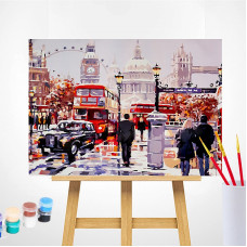 TSVETNOY Painting set by numbers 40x50cm London Street, MG2204e