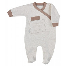 KOALA KAMILEK long sleeve romper whith feet 74 size 08-498 beige