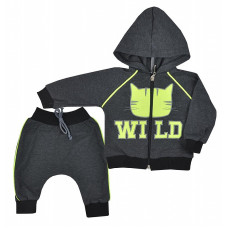 KOALA WILD tracksuit 74 size, 08-030 grey/green