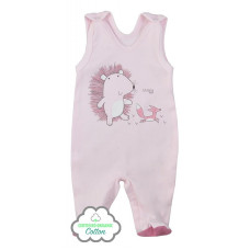 KOALA LESNY PRZYJACIEL sleeveless baby romper with feet 62 size 08-666 pink