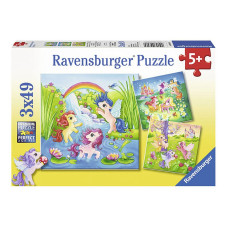 Ravensburger puzzle 3x49 Fairyland Ponies R 09306