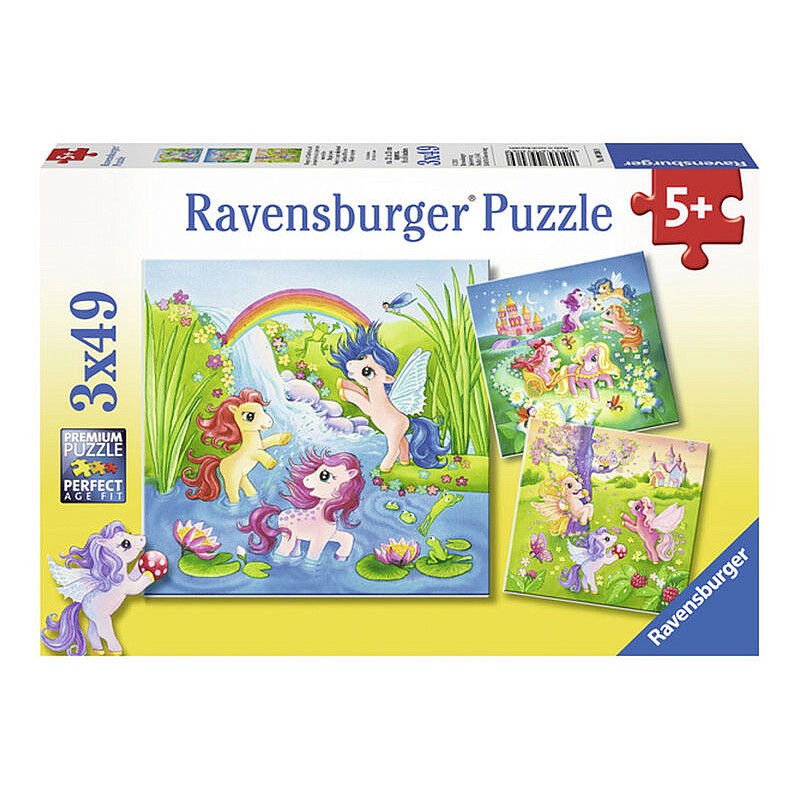 Ravensburger puzzle 3x49 Fairyland Ponies R 09306