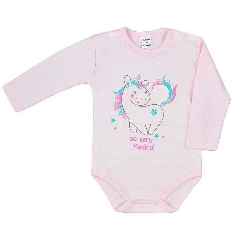 KOALA BABY Body UNICORN T1-644, size 62 pink