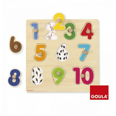 GOULA Numbers puzzle 10pcs. 24m+ 53074