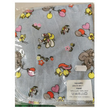 ATK Flannel swaddler 1pcs 20x35cm ANIMALS  SALE