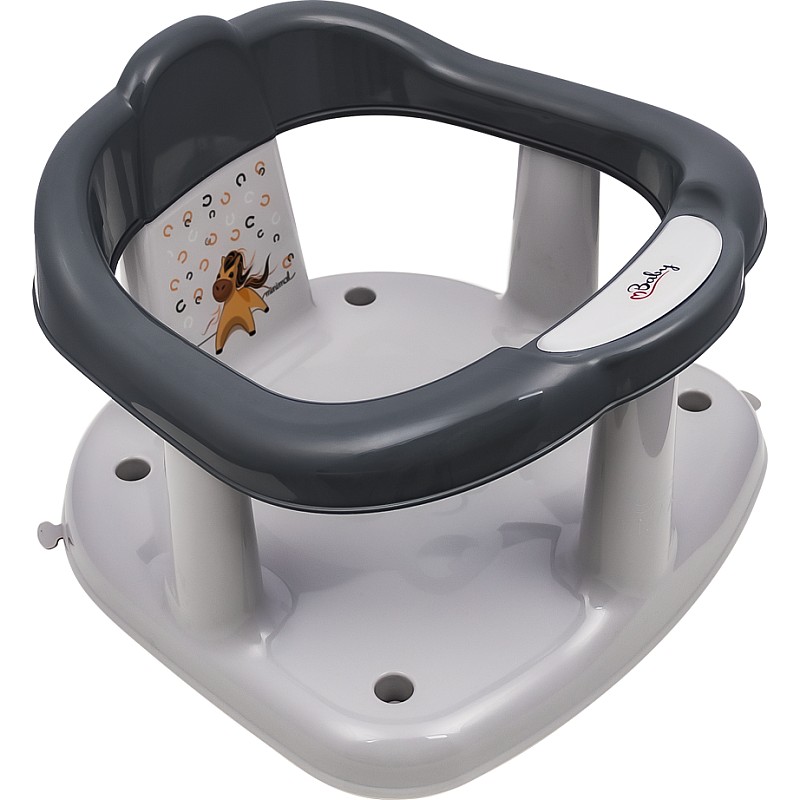 MALTEX bath seat PANDA MINIMAL 6300_91 steel grey/grey