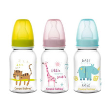 CANPOL BABIES feeding bottle with silicone teat 120ml 3m + 59/100