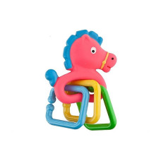 AM Rubber toy with rings Horse, 069a