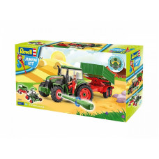 REVELL JUNIOR KIT constructor 67 details Tractor with trailer E 00817