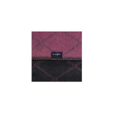 WOMAR cotton plaid 75x100sm grille dark gray, dark pink