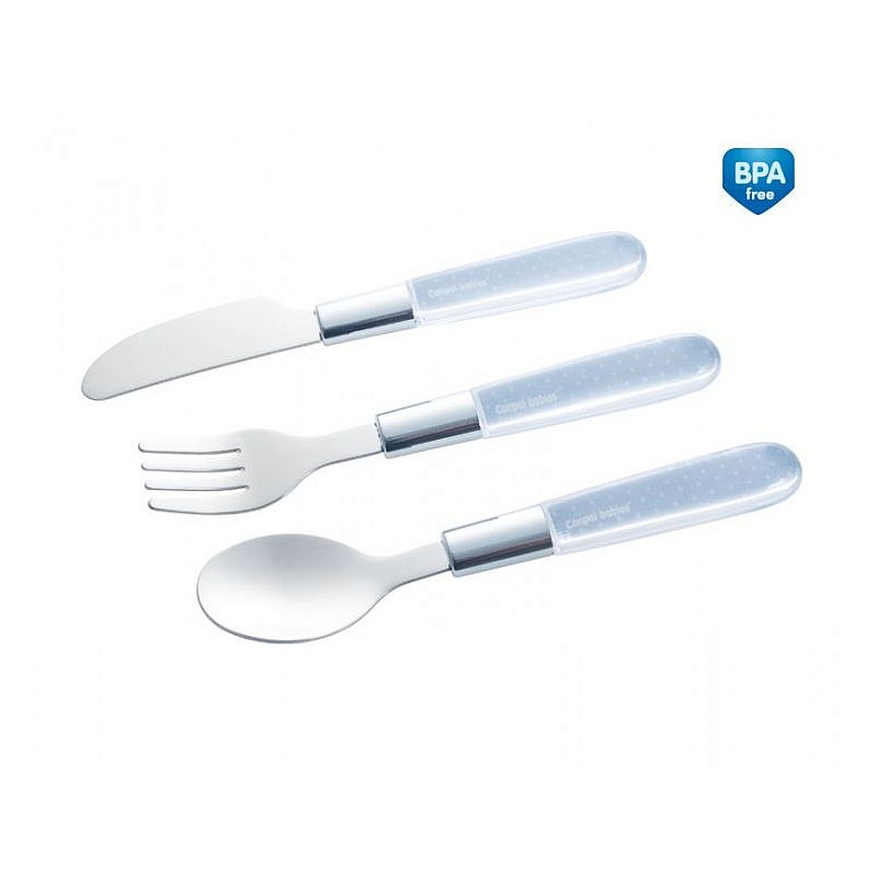 CANPOL BABIES baby kit (fork, spoon, knife), 9/477 blue SALE