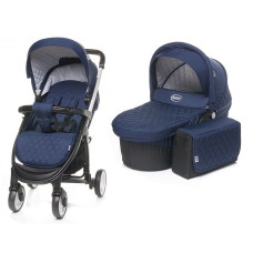 4BABY ATOMIC Universal stroller 2in1 NAVY BLUE/NAVY BLUE