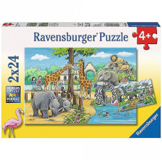 Ravensburger puzzle 2x24 ZOO R07806