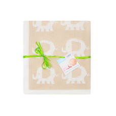 DUET BABY knitted plaid ELEPHANT 80x90sm beige 507