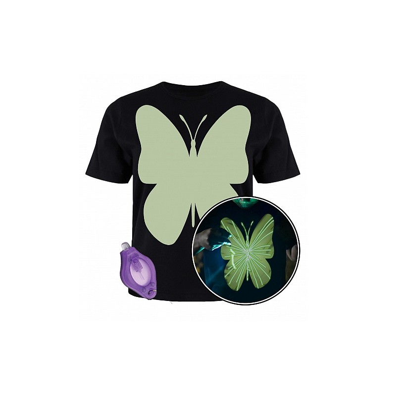 SPLAT PLANET t-shirt glow in the dark BUTTERFLY glow, SPG0042