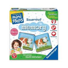 RAVENSBURGER Mini steps atmiņu spēle mazuļiem Ferma, R 04619