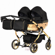 JUNAMA MIRROR SATIN DUO stroller for twins 2in1, col. 03 SALE