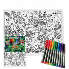 SPLAT PLANET colour in placemat ZOO, SP42378