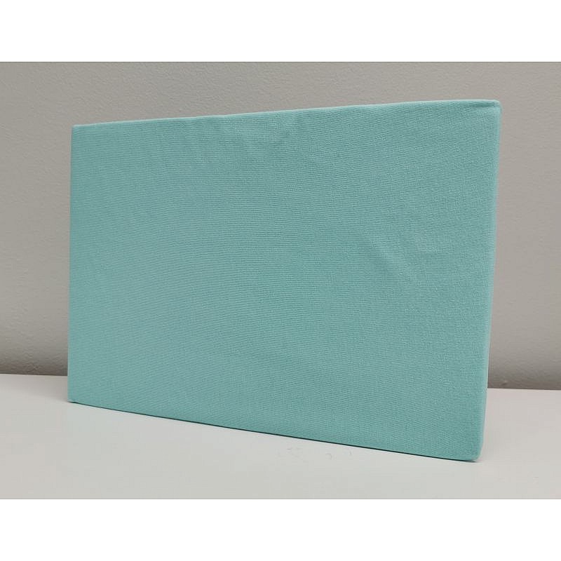 ATK Cotton bed sheet with an elastic band 120x60cm turquoise