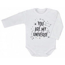 KOALA UNIVERSE body with long sleeves 74 size, AM1-087 white