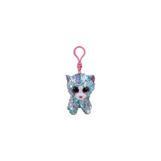 TY Flippables Toy - Keychain WHIMSY SEQUIN BLUE CAT 8cm, TY35308