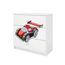 KOCOT KIDS Chest of drawers babydreams white racing car