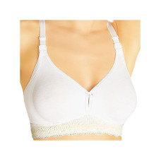 KARINA ELAST 0504 Medical elastic postnatal Bra with molded seamless cups, 80B White