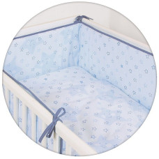 CEBABABY bed linen 3 pieces 135x100sm LUX STARS BLUE