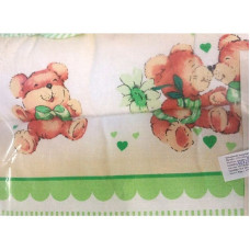 KIECZMERSKI LOVELY BEARS protector for crib rungs 360x30cm green