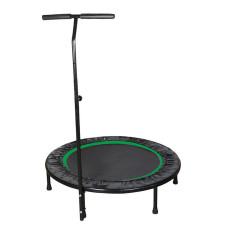 Fitness trampoline with handle