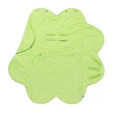 WALLABOO envelope-blanket Fleur, 85x85cm, lily green