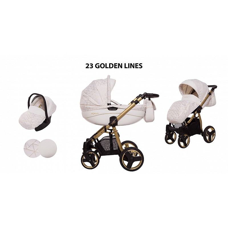 BABYACTIVE MOMMY Gold universal carriage 3in1, Golden Lines 23