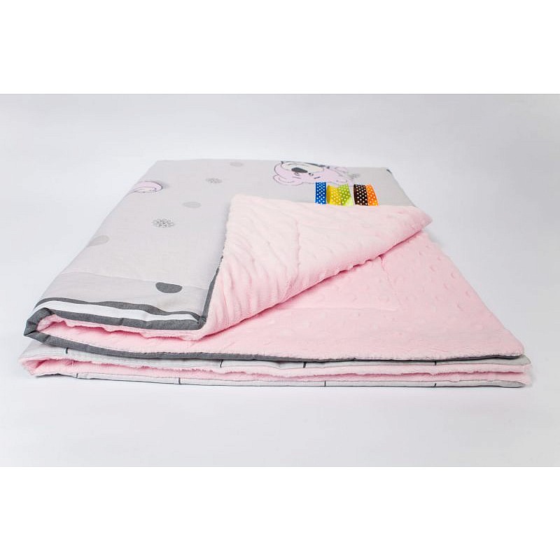 ANKRAS MINKY Dreamer blanket 75x100cm gray pink