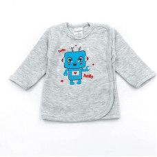 GAMEX shirt ROBOT 401167, 62 size. grey