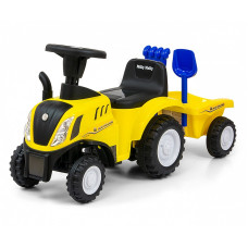 MILLY MALLY HOLLAND T7 TRAKTOR ride-on car with trailer YELLOW