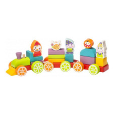 CUBIKA wooden train with diced Dwarfs treasure LP-4, 12930