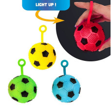 TRENDHAUS Take Action - FB Light-Up finger play ball (Ø 6.2 cm) (1 pc., 4 designs) TH961761