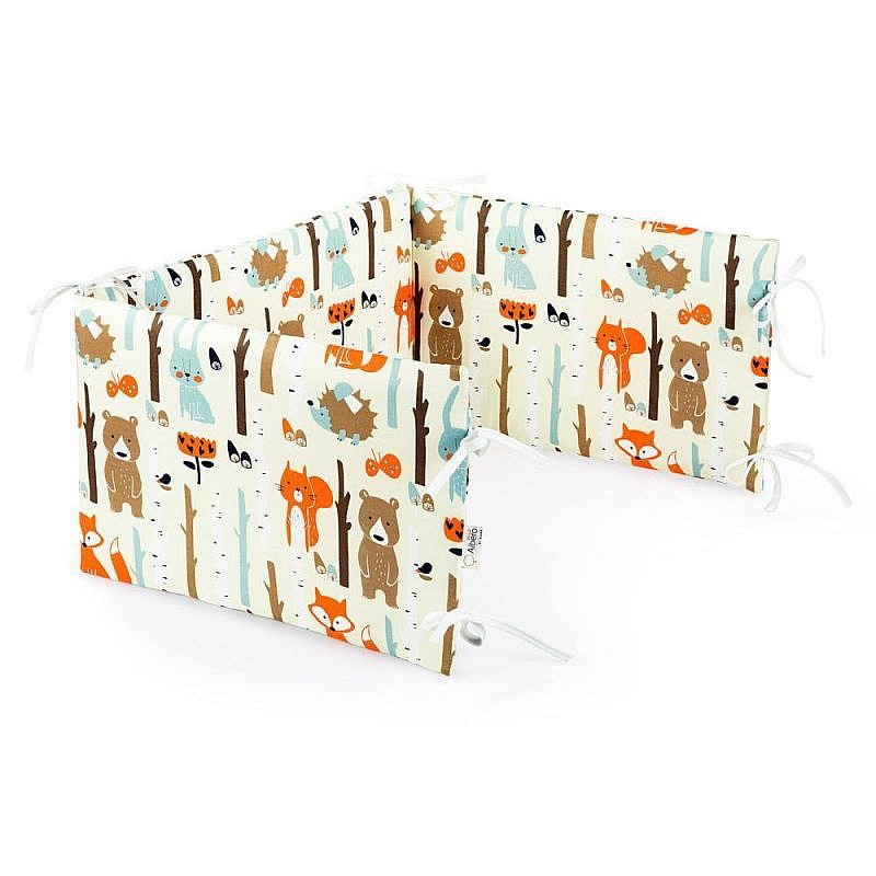 KLUPS Albero Mio rim for cots 155x30 cm, FOREST ANIMALS G007