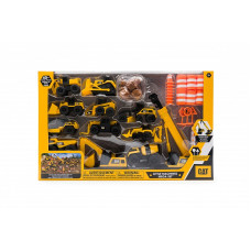 CAT Construction Vehicle Set with Accessories Little Machines Mega Set, 83337