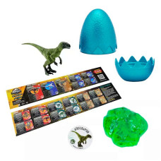 CAPTIVZ slime egg with dinosaur figure Jurassic Dino Trackers, JW-DT-SE12