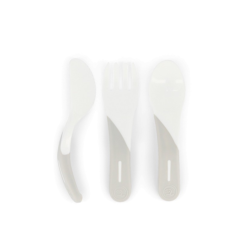 Twistshake Learn Cutlery 6+m White