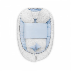 BELISIMA nest for the newborn with a blanket ENZO P02-0266 blue/white