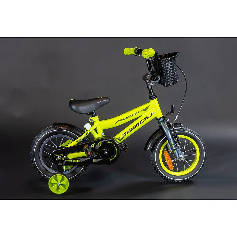 TABOU ROCKET Children's bicycle 12" LIME/BLACK