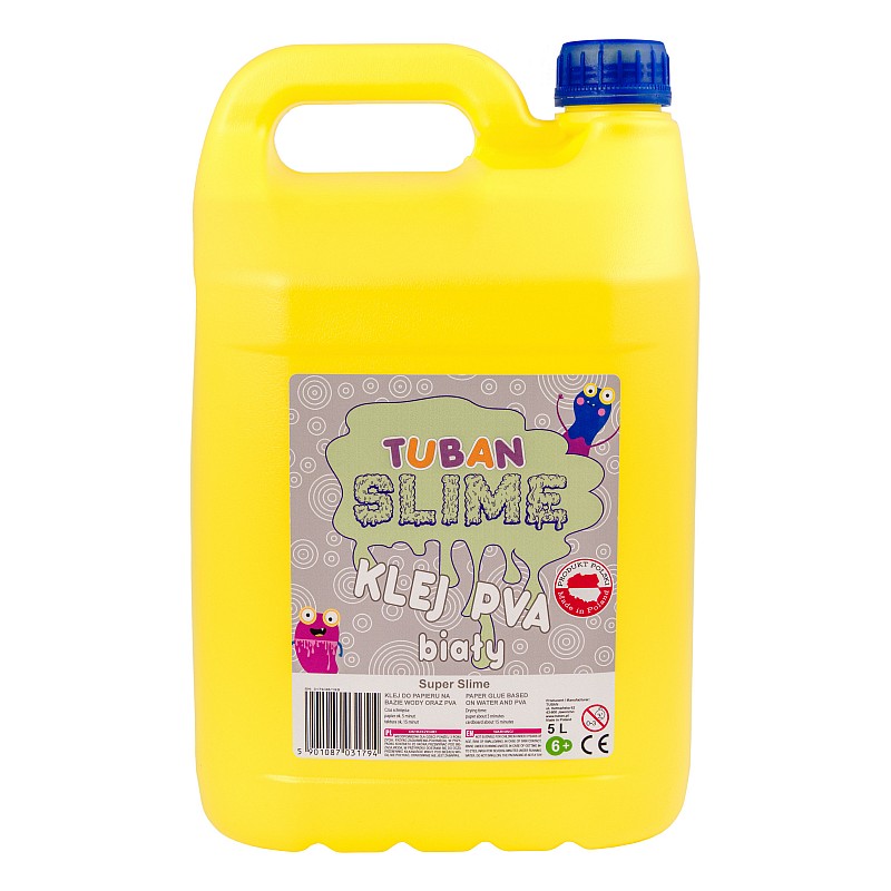 TUBAN PVA Glue for making colorful slime 5l, White TU3179