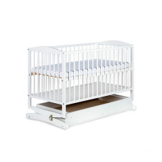 KLUPS HENRY RADEK cot-cradle with drawer 120x60cm, white