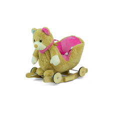 MILLY MALLY POLLY Children's rocking chair with wheels PINK BEAR