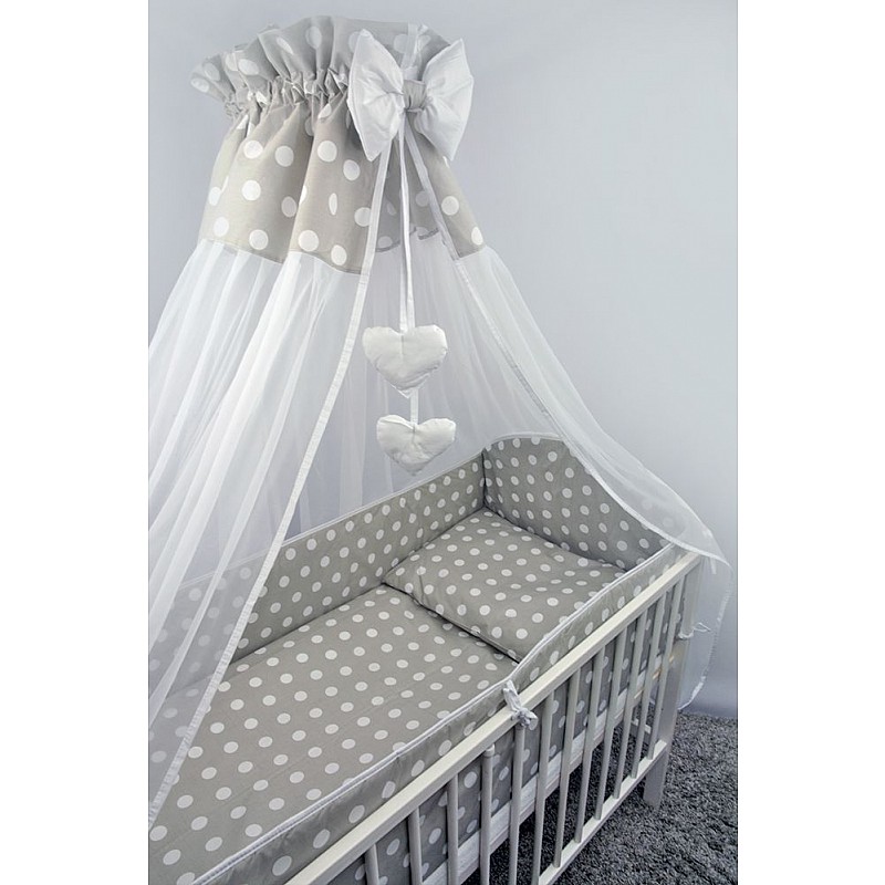 ANKRAS DOTS bed linen 4 parts 120h90sm - 360sm - Gray